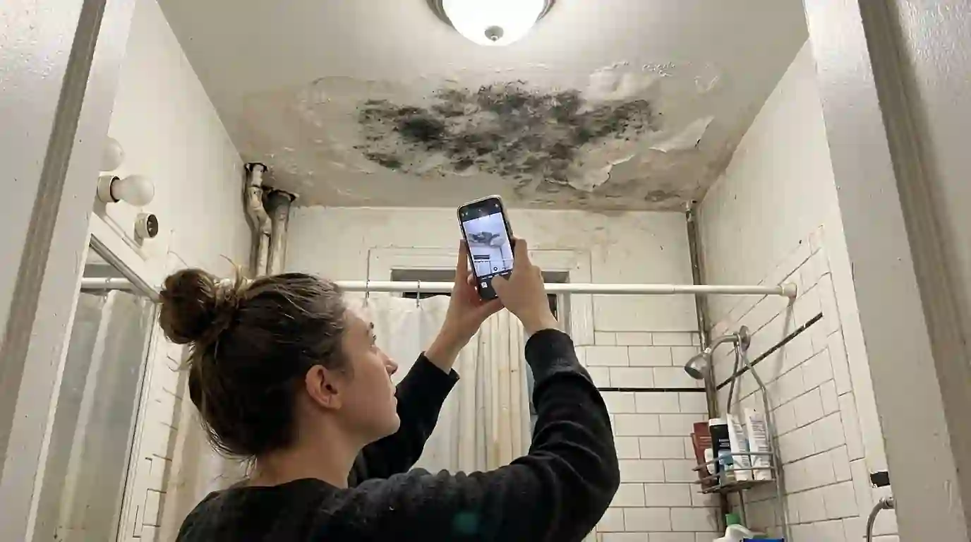 Documenting mold with dated photos