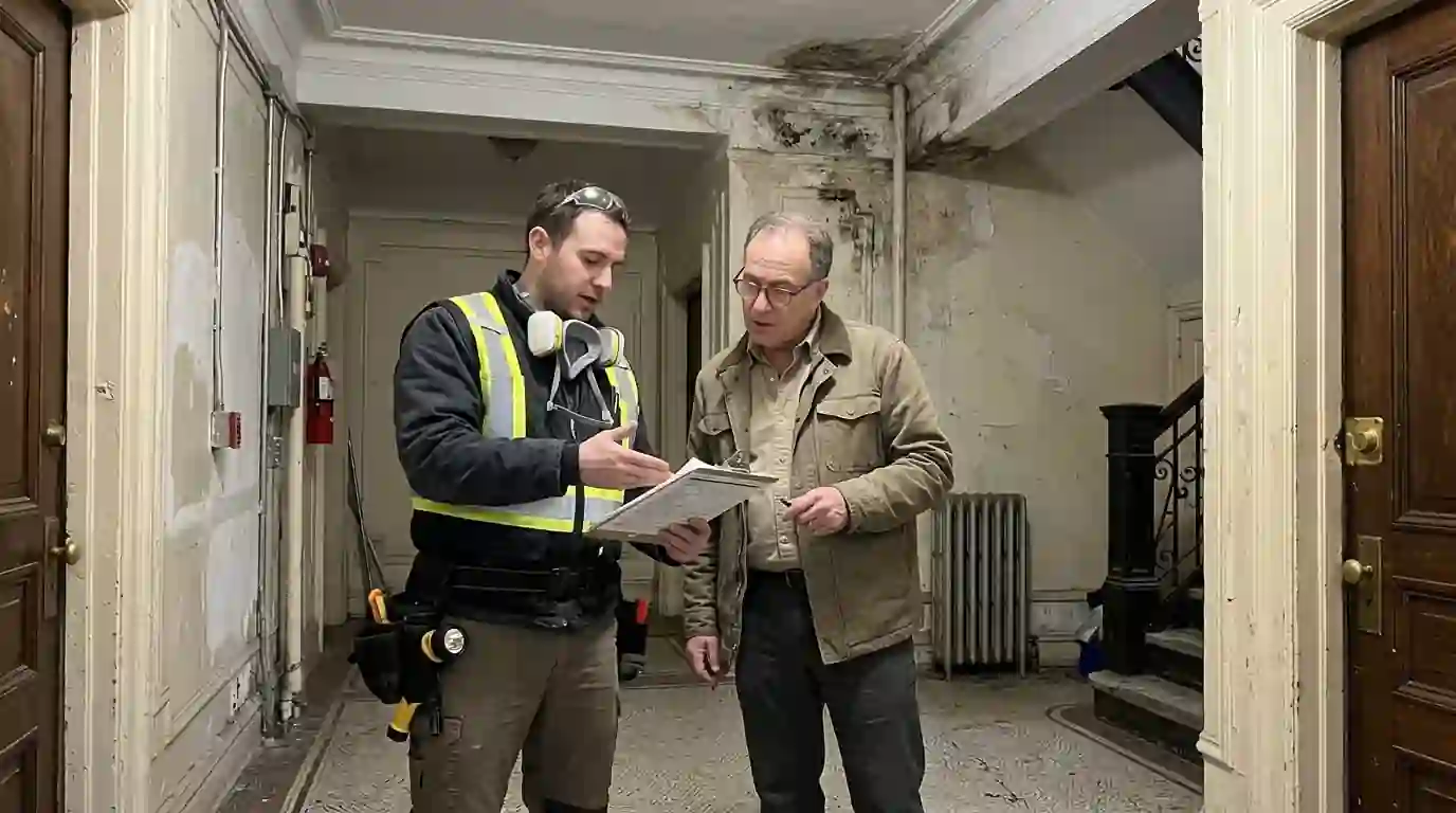 Reviewing annual inspection findings with management