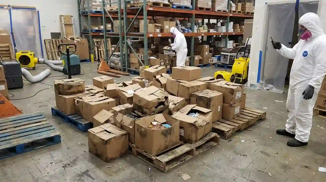 Separating damaged stock in a retail stockroom